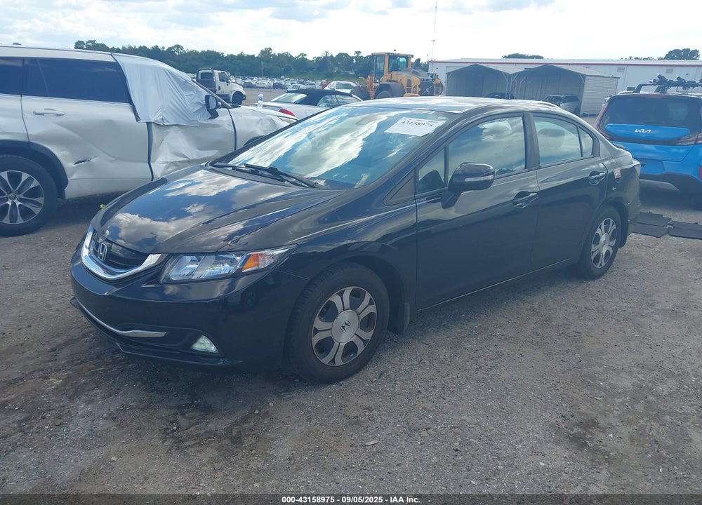 2013 HONDA CIVIC HYBRID VIN: 19XFB4F36DE000756