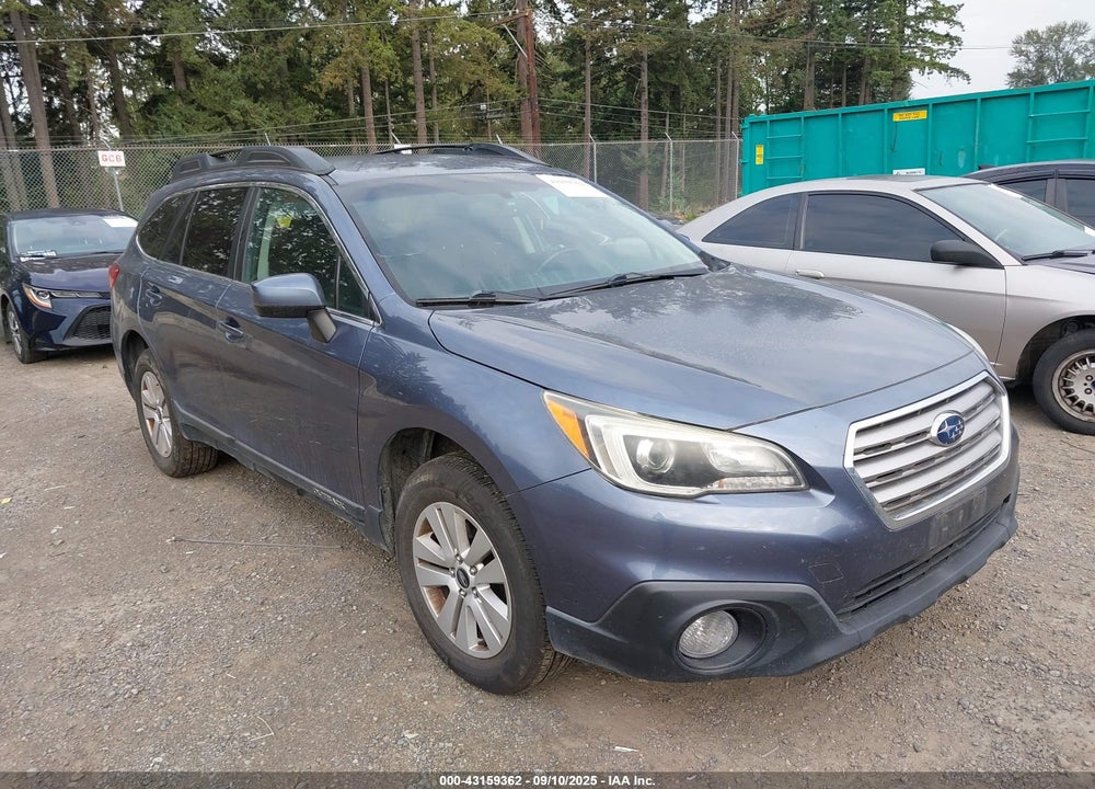 2015 SUBARU OUTBACK 2.5I PREMIUM VIN: 4S4BSACC9F3214728