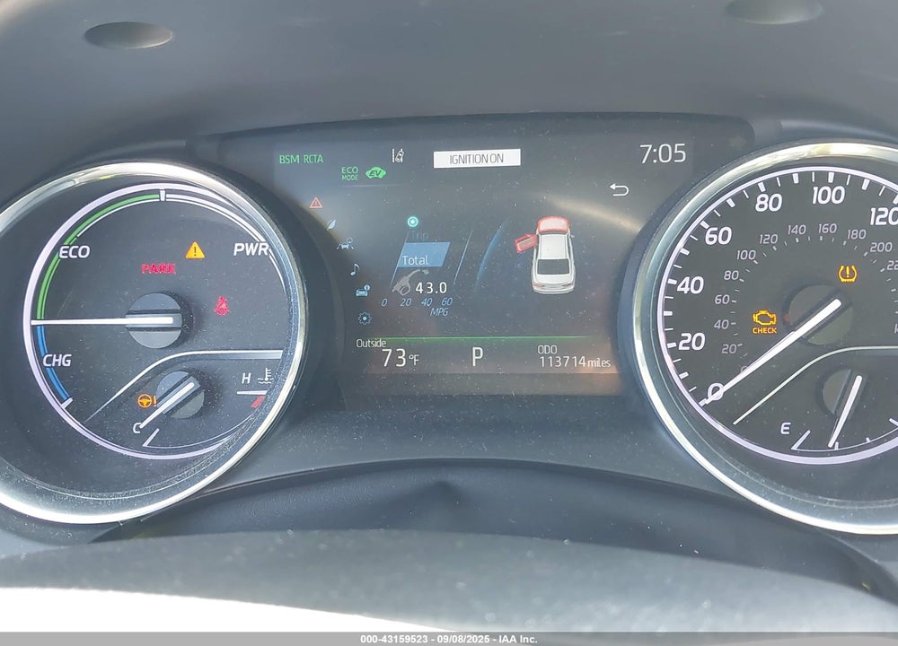 2019 TOYOTA CAMRY HYBRID XLE VIN: 4T1B21HK7KU519262