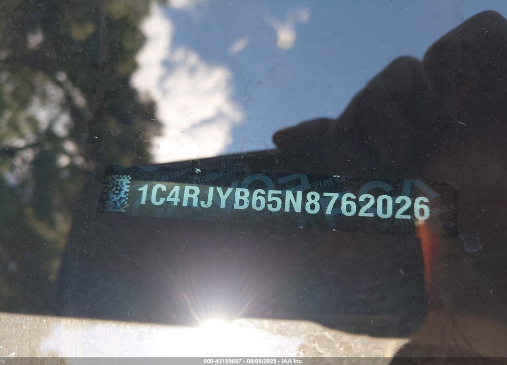 2022 JEEP GRAND CHER VIN: 1C4RJYB65N8762026
