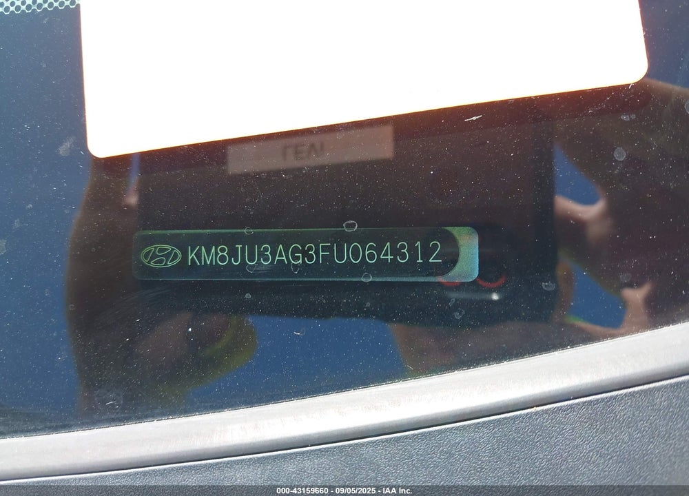 2015 HYUNDAI TUCSON VIN: KM8JU3AG3FU064312
