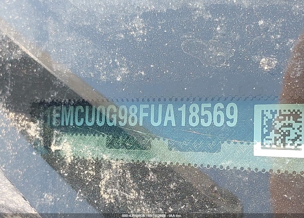 2015 FORD ESCAPE VIN: 1FMCU0G98FUA18569