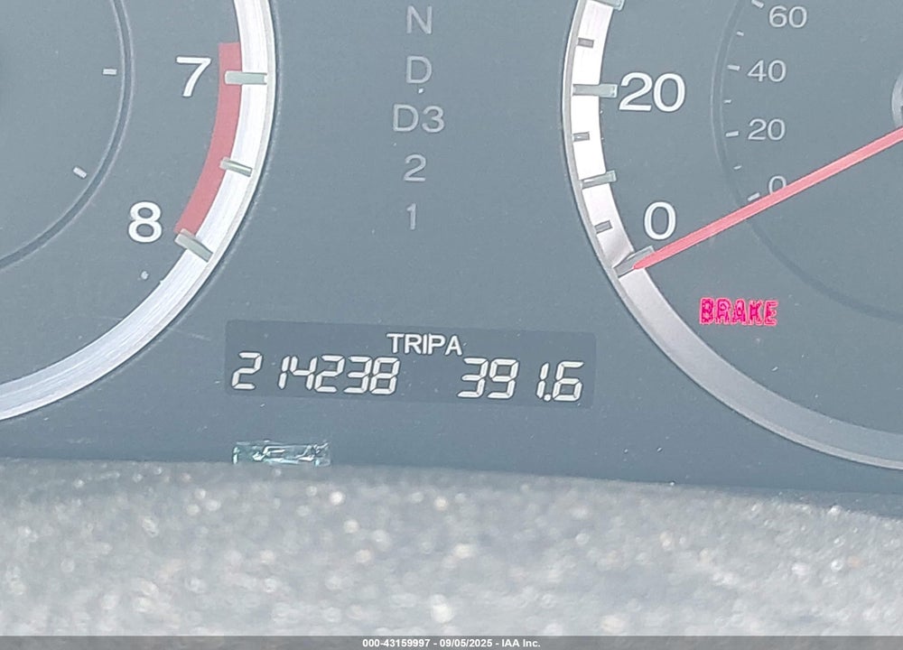 2009 HONDA ACCORD VIN: 1HGCP36839A022008