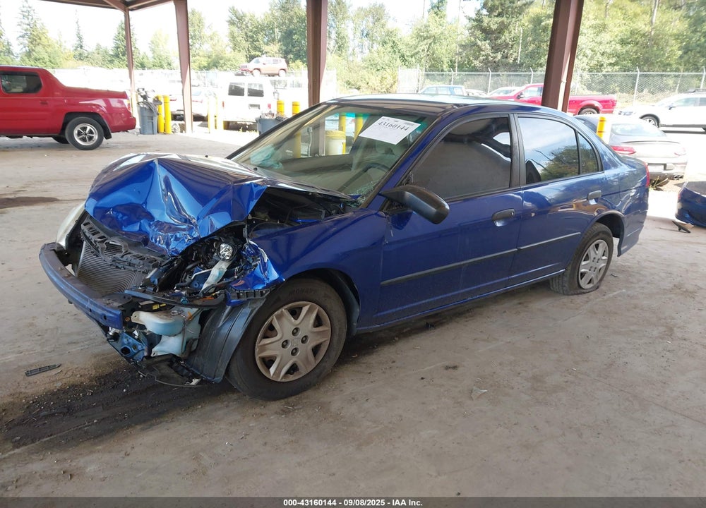 2005 HONDA CIVIC VP VIN: 1HGES16315L023799
