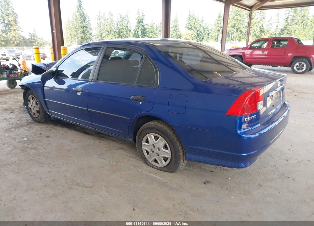 2005 HONDA CIVIC VP VIN: 1HGES16315L023799