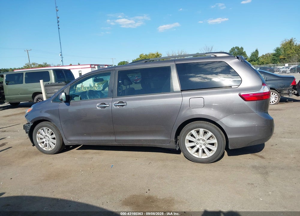2015 TOYOTA SIENNA XLE 7 PASSENGER VIN: 5TDDK3DCXFS105328