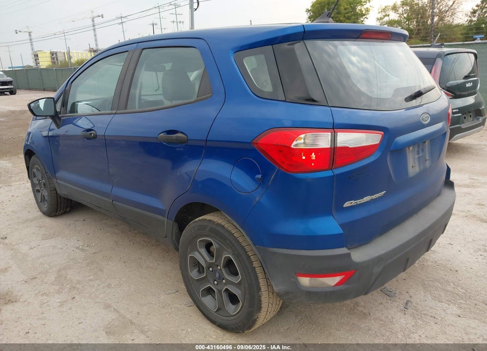 2021 FORD ECOSPORT S VIN: MAJ3S2FE6MC454866