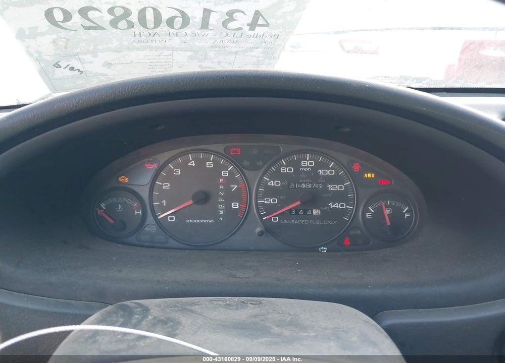 2000 ACURA INTEGRA GS VIN: JH4DC4460YS014090