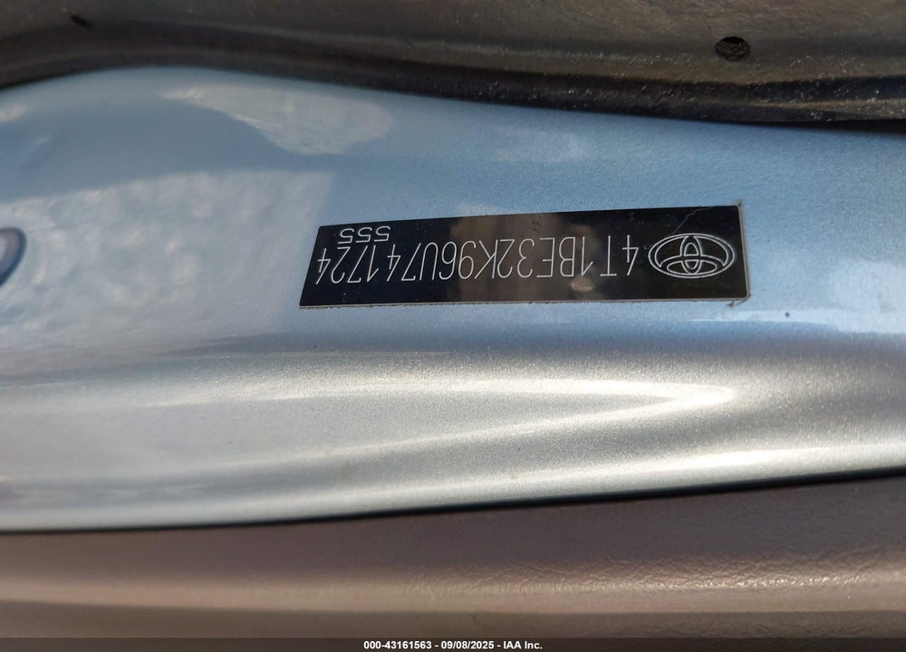 2006 TOYOTA CAMRY VIN: 4T1BE32K96U741724