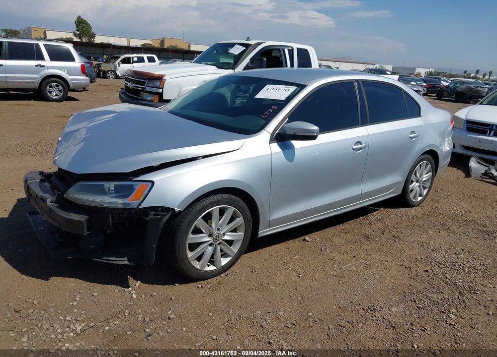 2012 VOLKSWAGEN JETTA 2.5L SE VIN: 3VWBP7AJ9CM317388
