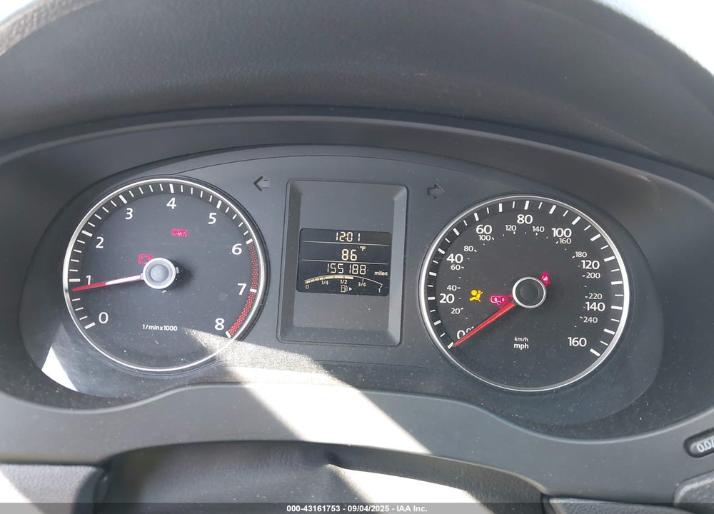 2012 VOLKSWAGEN JETTA 2.5L SE VIN: 3VWBP7AJ9CM317388