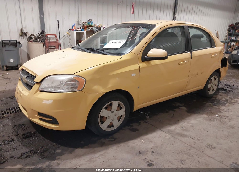 2008 CHEVROLET AVEO LS VIN: KL1TD56698B136290