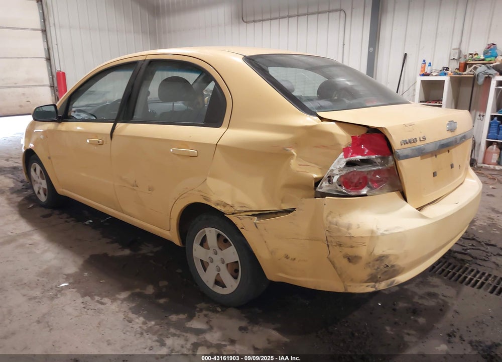2008 CHEVROLET AVEO LS VIN: KL1TD56698B136290