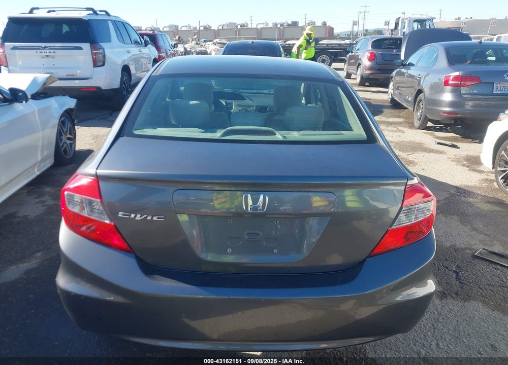 2012 HONDA CIVIC VIN: 19XFB2F5XCE387283