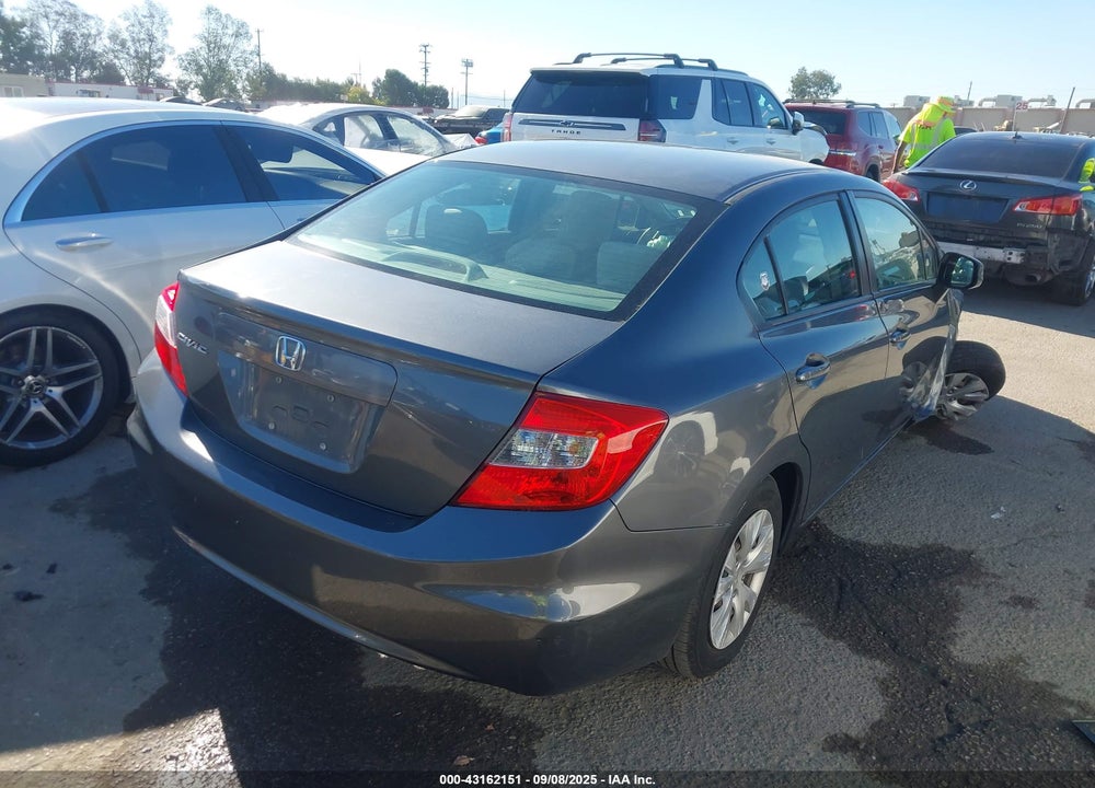 2012 HONDA CIVIC VIN: 19XFB2F5XCE387283