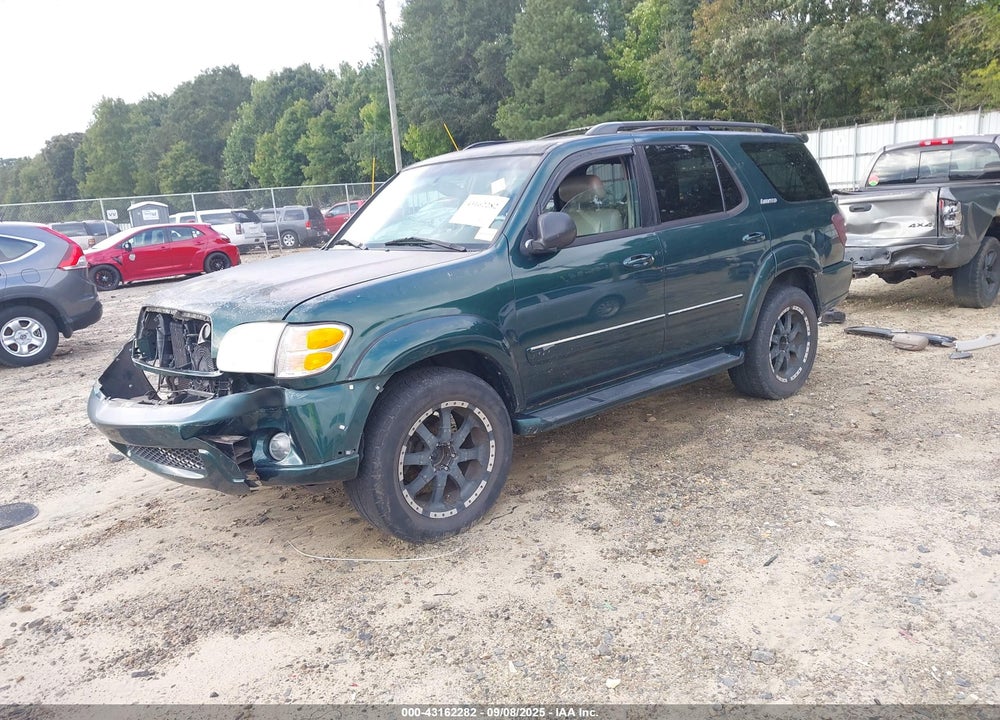 2002 TOYOTA SEQUOIA LIMITED V8 VIN: 5TDBT48A52S115956