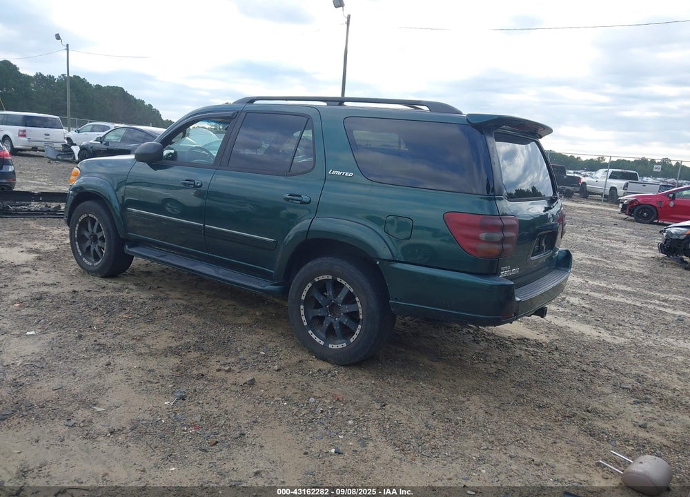 2002 TOYOTA SEQUOIA LIMITED V8 VIN: 5TDBT48A52S115956