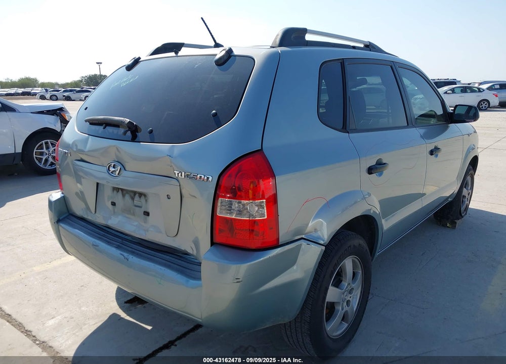 2007 HYUNDAI TUCSON GLS VIN: KM8JM12B67U649121