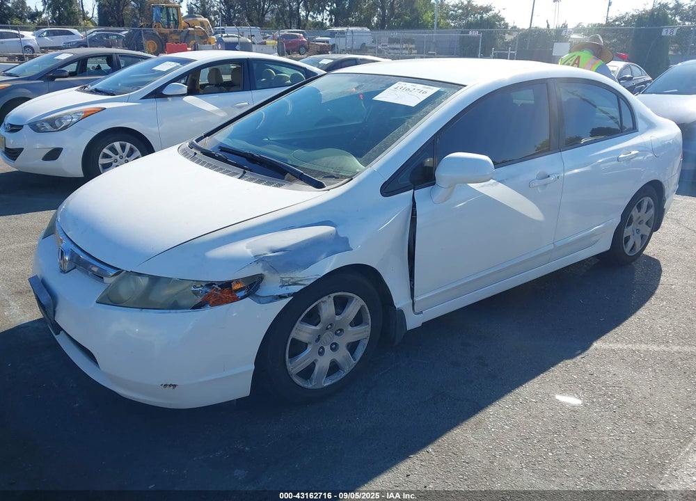 2007 HONDA CIVIC LX VIN: 2HGFA165X7H305738