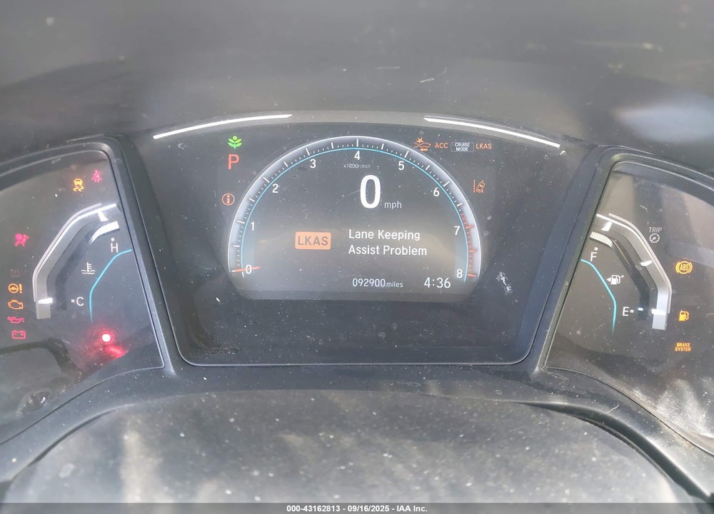 2019 HONDA CIVIC VIN: 19XFC2F62KE029910