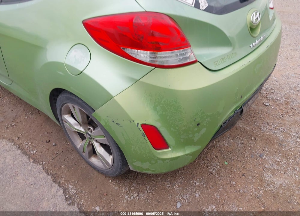 2012 HYUNDAI VELOSTER BASE W/BLACK VIN: KMHTC6AD6CU052668