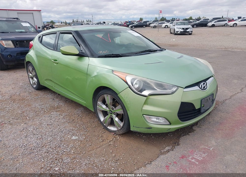 2012 HYUNDAI VELOSTER BASE W/BLACK VIN: KMHTC6AD6CU052668