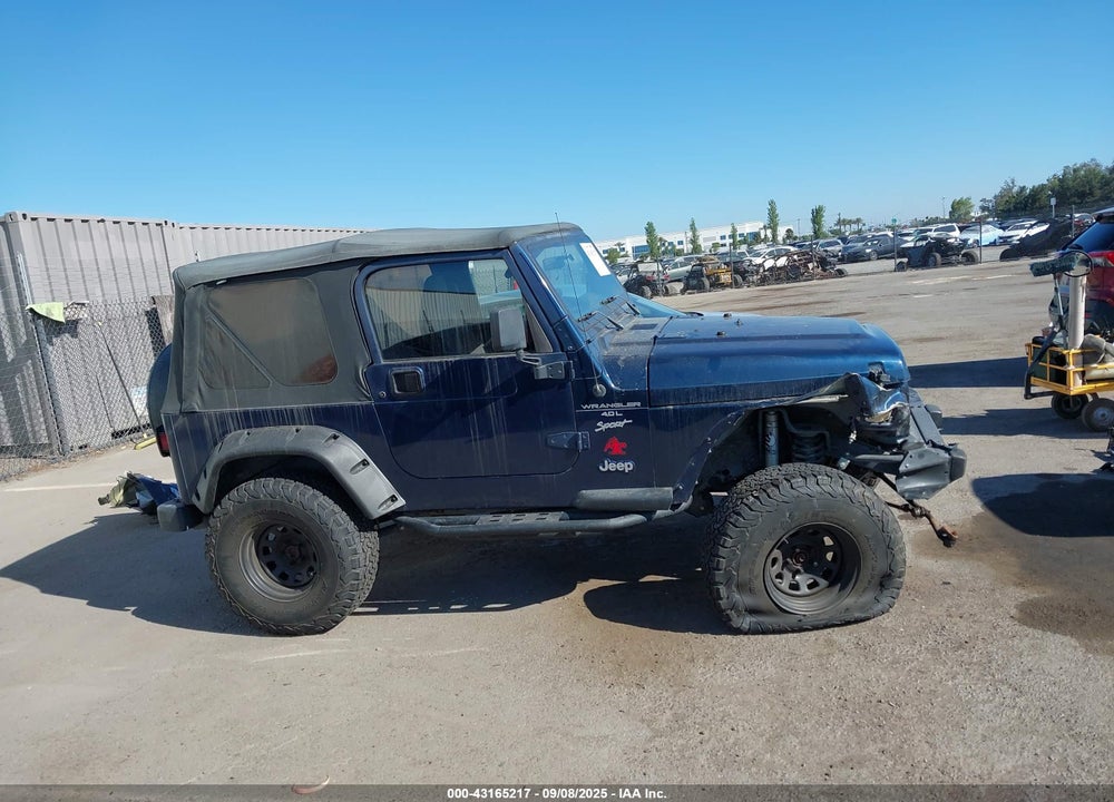 2000 JEEP WRANGLER SPORT VIN: 1J4FA49S8YP725684