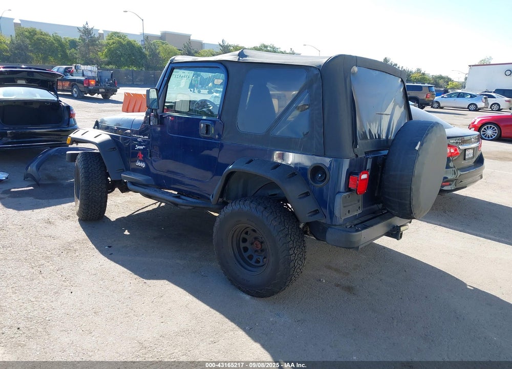 2000 JEEP WRANGLER SPORT VIN: 1J4FA49S8YP725684