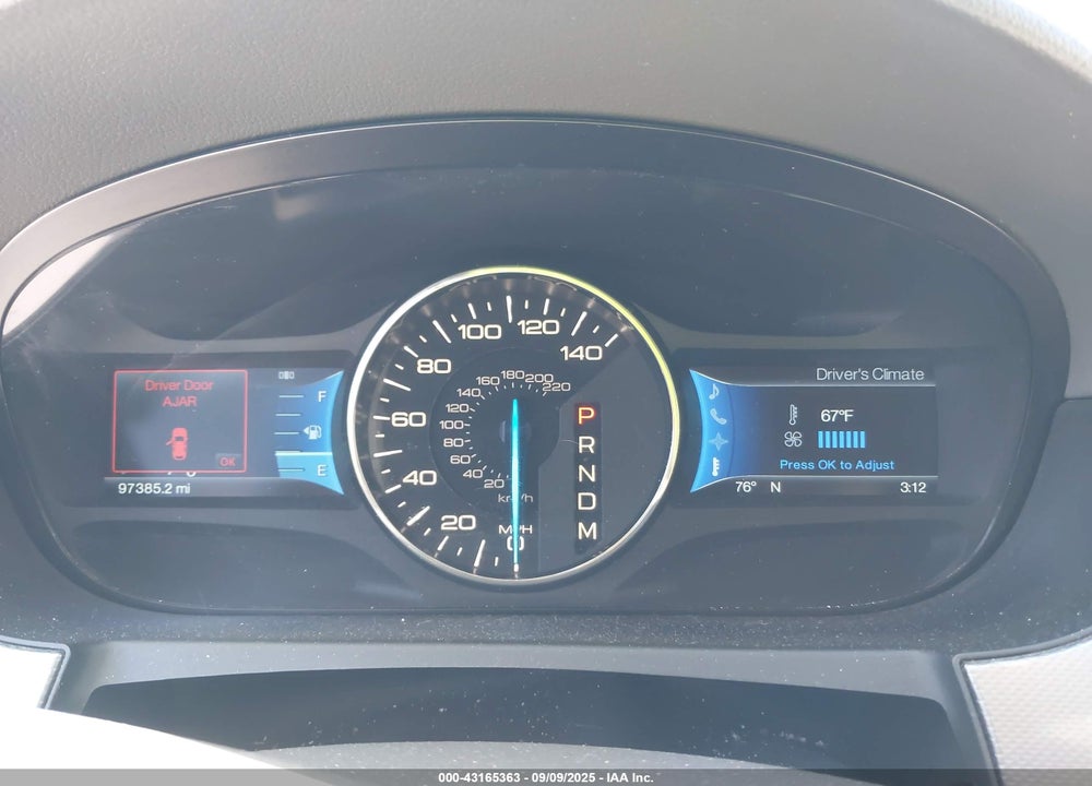 2012 FORD EDGE SEL VIN: 2FMDK3JC9CBA52327