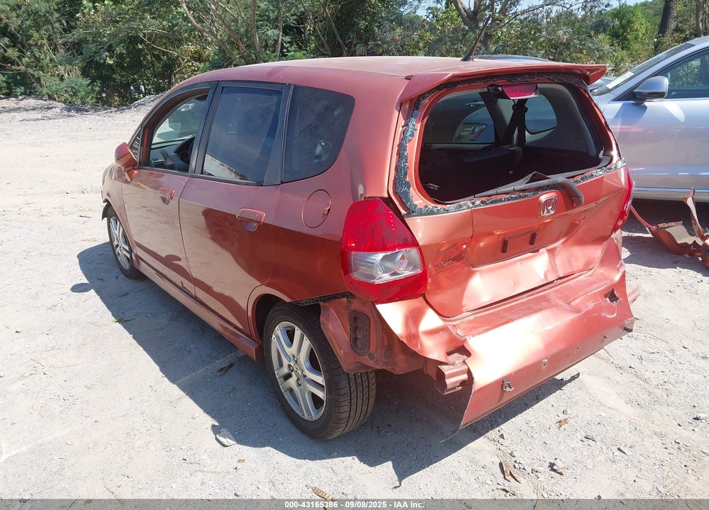 2007 HONDA FIT SPORT VIN: JHMGD38647S017023