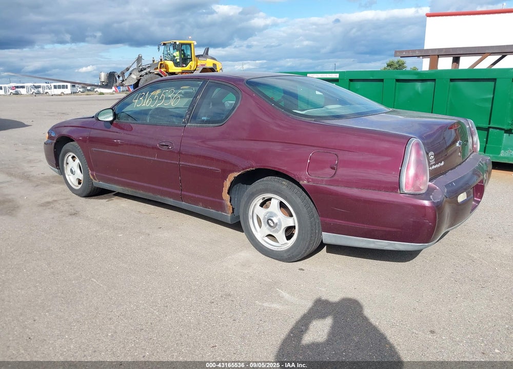 2003 CHEVROLET MONTE CARLO LS VIN: 2G1WW12E839357713