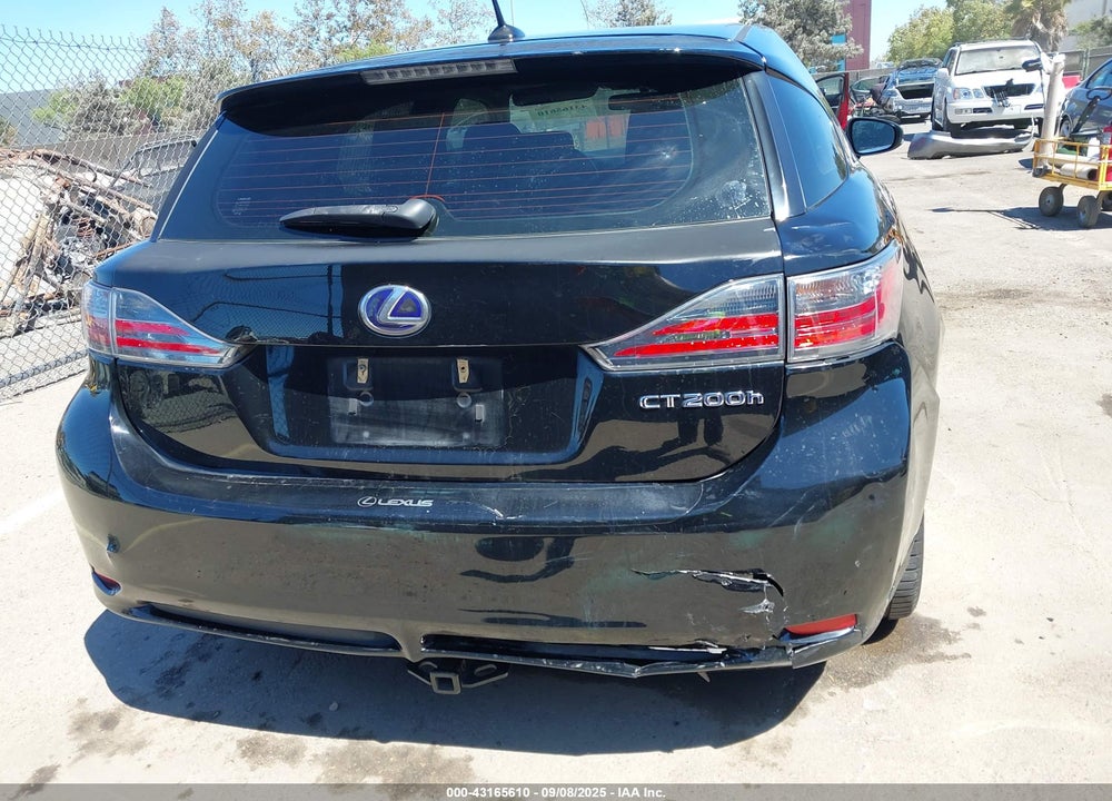 2013 LEXUS CT 200H VIN: JTHKD5BH7D2166599