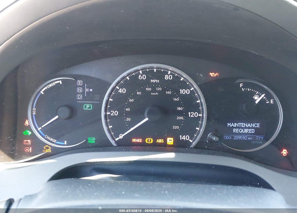 2013 LEXUS CT 200H VIN: JTHKD5BH7D2166599