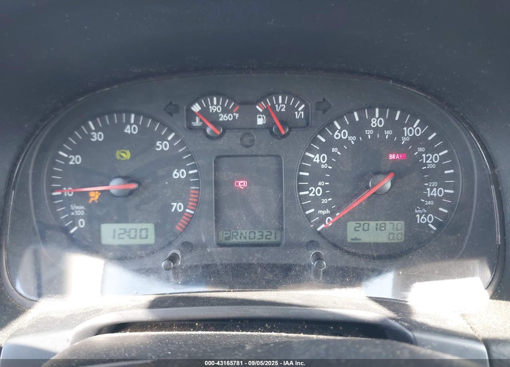 2003 VOLKSWAGEN JETTA GLS 2.0L VIN: 3VWSK69M63M007948