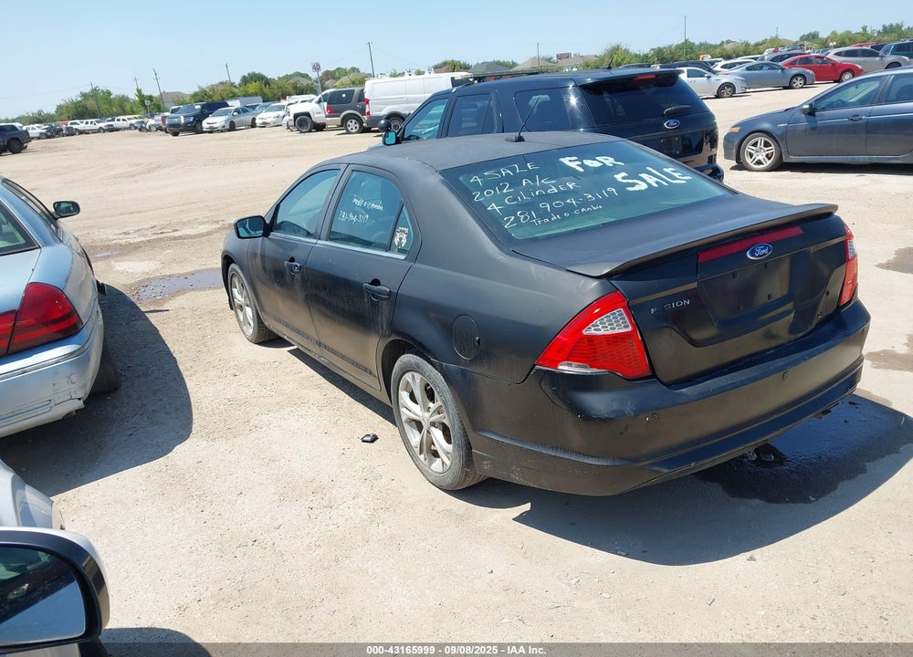 2012 FORD FUSION VIN: 3FAHP0HA3CR144440
