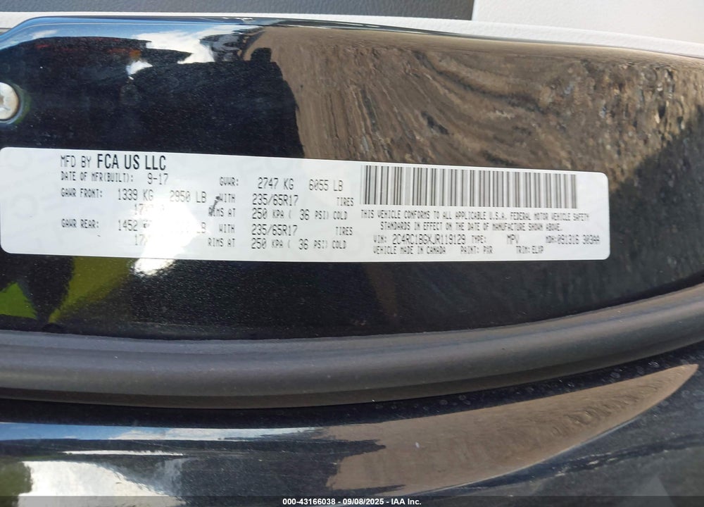 2018 CHRYSLER PACIFICA TOURING L VIN: 2C4RC1BGXJR119129