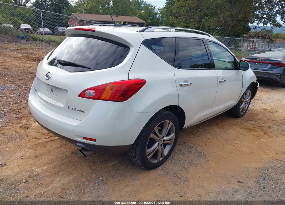 2009 NISSAN MURANO VIN: JN8AZ18W59W149477