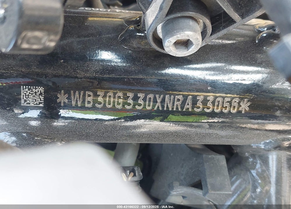 2022 BMW G310 GS VIN: WB30G330XNRA33056