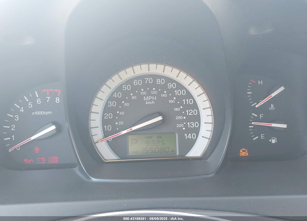 2007 KIA SPECTRA EX VIN: KNAFE121275455787