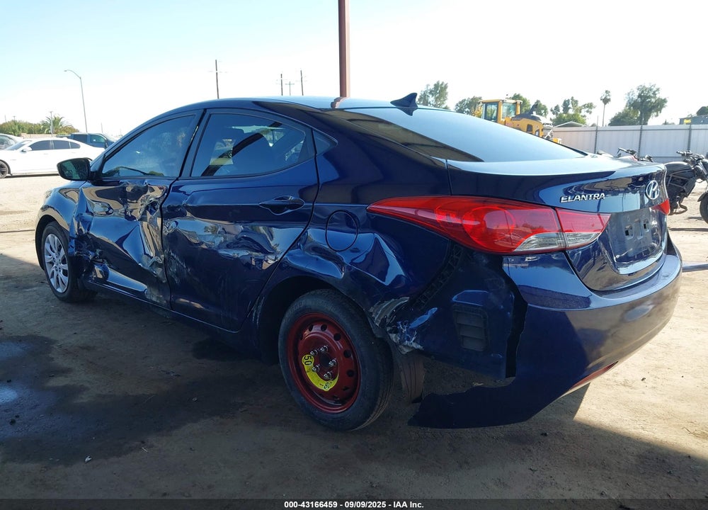 2012 HYUNDAI ELANTRA GLS VIN: 5NPDH4AE6CH148186
