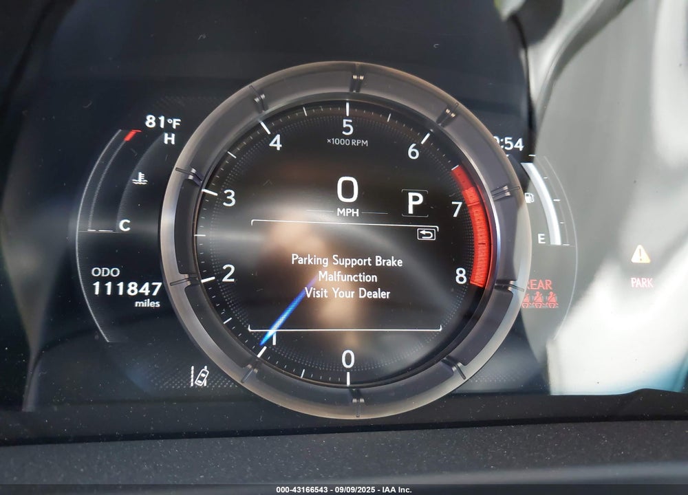 2019 LEXUS ES 350 VIN: 58ABZ1B13KU027431