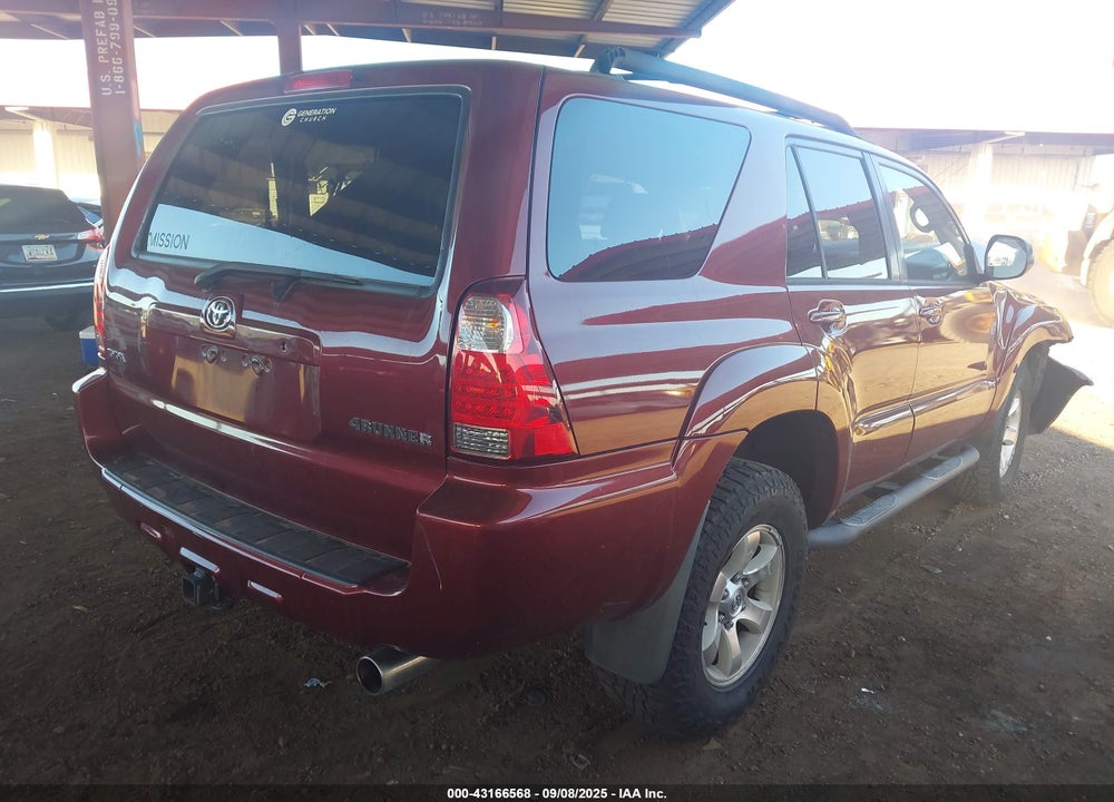 2006 TOYOTA 4RUNNER SR5 SPORT V6 VIN: JTEZU14R468048729