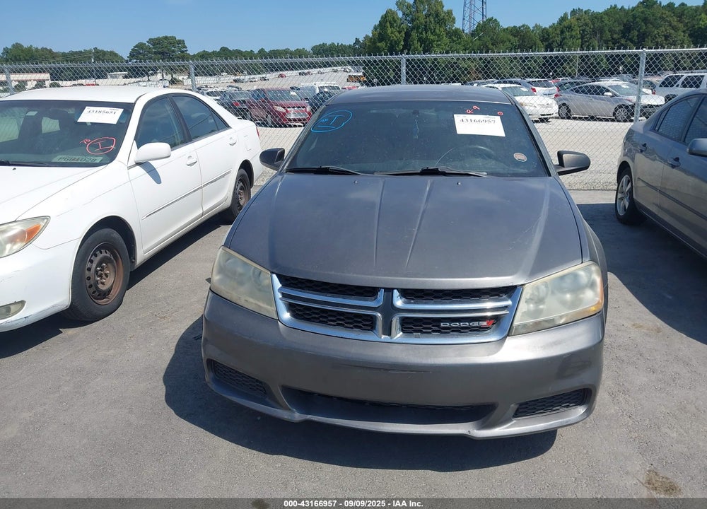 2013 DODGE AVENGER VIN: 1C3CDZAG1DN504863