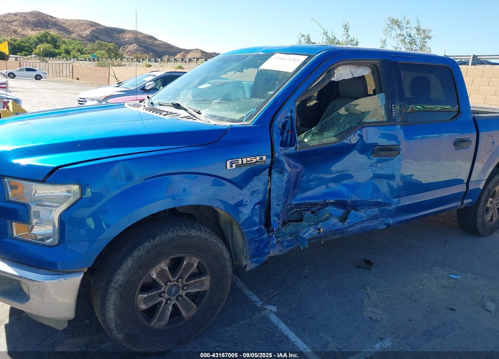 2015 FORD F-150 XLT VIN: 1FTEW1C89FKE65403