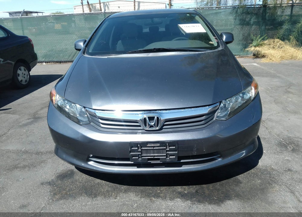 2012 HONDA CIVIC LX VIN: 2HGFB2F57CH325197