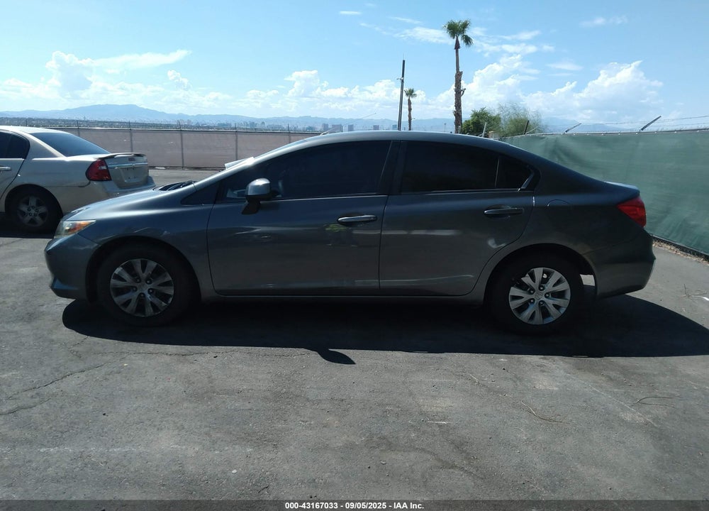 2012 HONDA CIVIC LX VIN: 2HGFB2F57CH325197