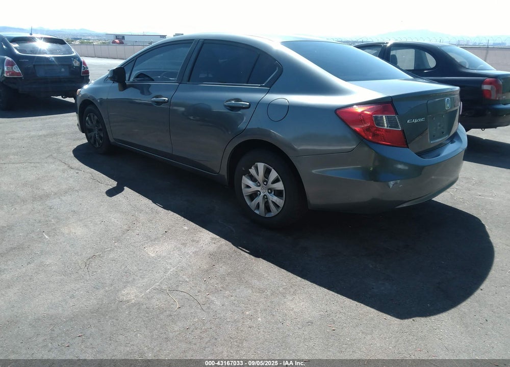 2012 HONDA CIVIC LX VIN: 2HGFB2F57CH325197