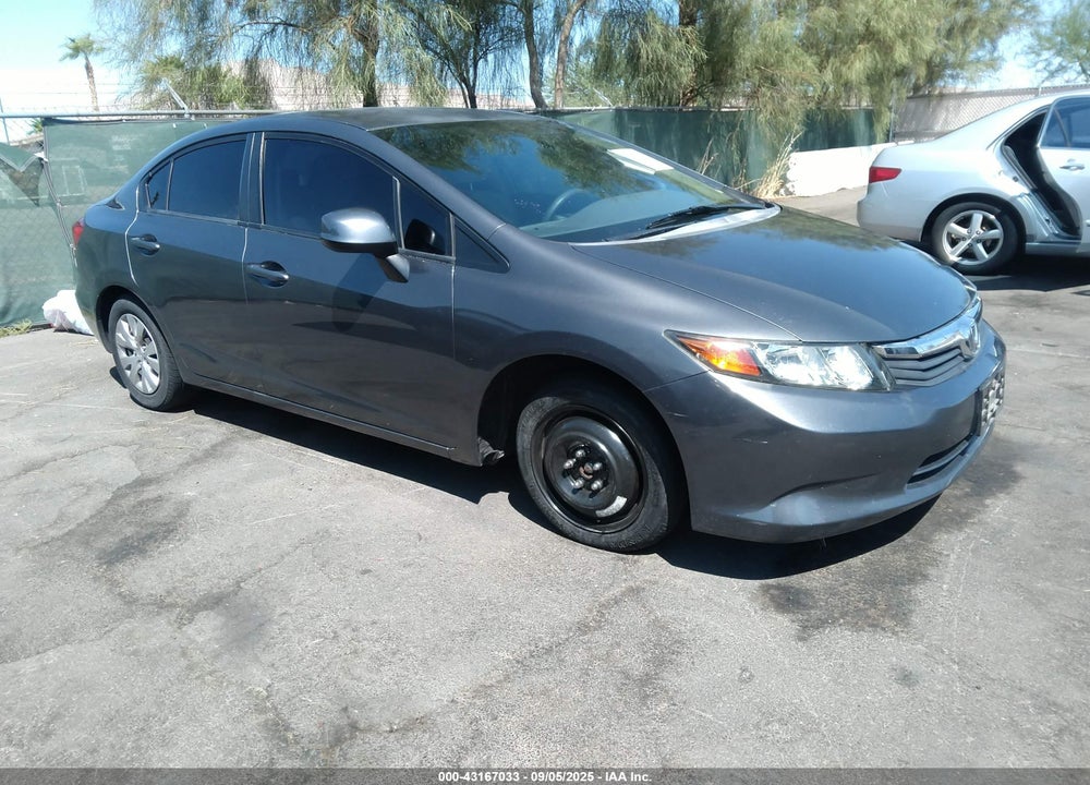 2012 HONDA CIVIC LX VIN: 2HGFB2F57CH325197