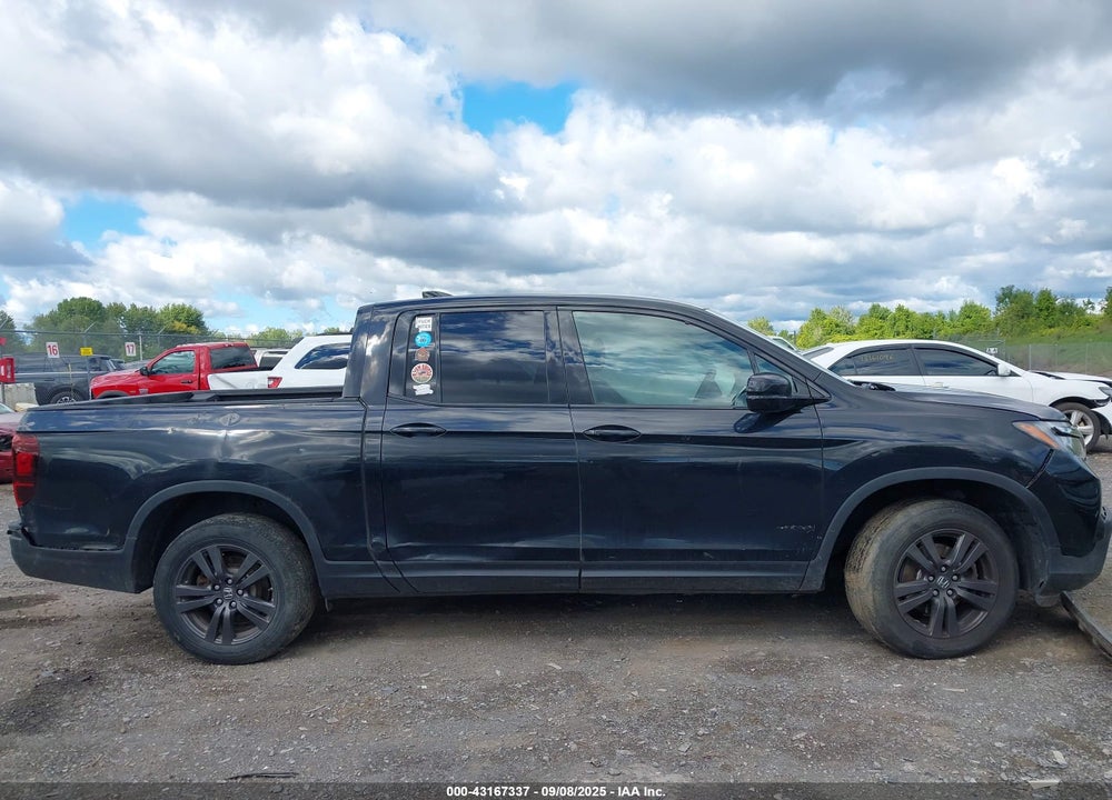 2019 HONDA RIDGELINE SPORT VIN: 5FPYK3F13KB040616