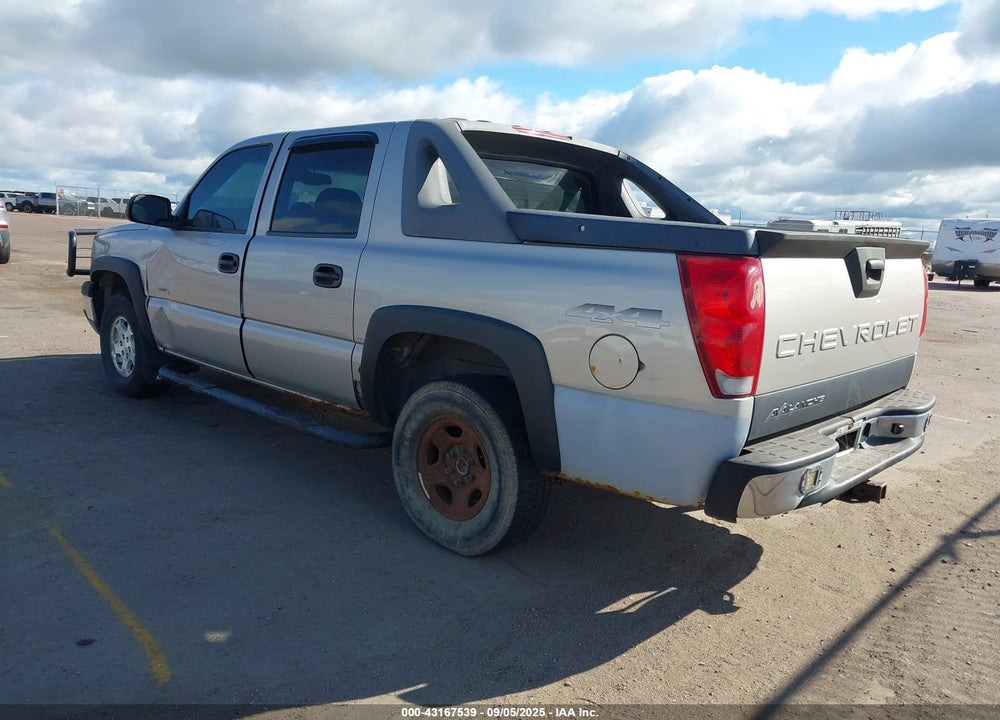 2004 CHEVROLET AVALANCHE 1500 VIN: 3GNEK12T34G327112